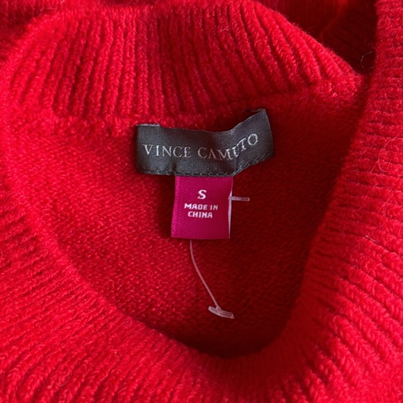 NWOT Vince Camuto Love Red Sweater - Picture 3 of 4